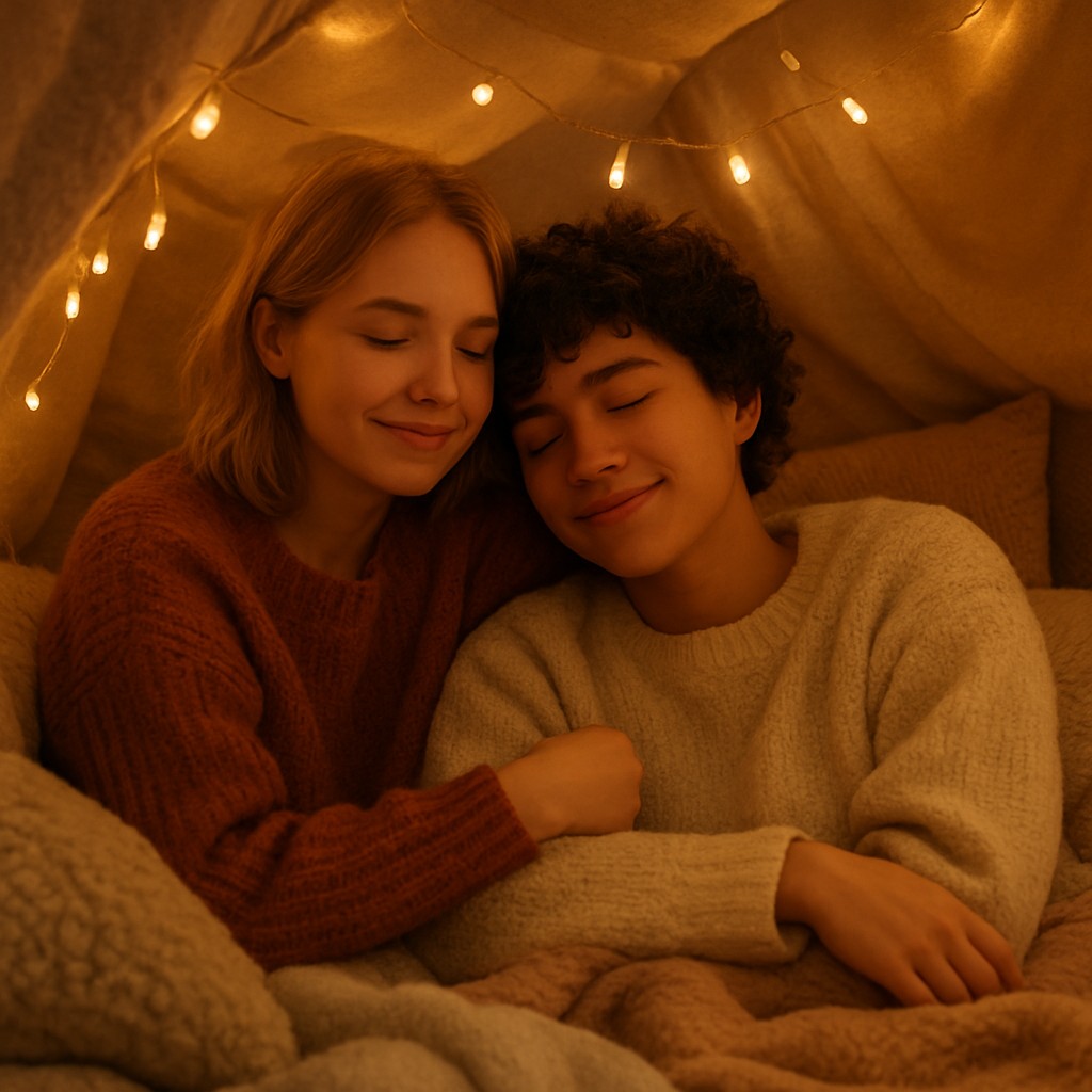 portrait of two people together