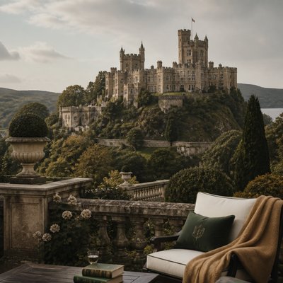 majestic castle on a hilltop