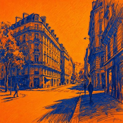 Complementary Color Art Style Style Transfer Example