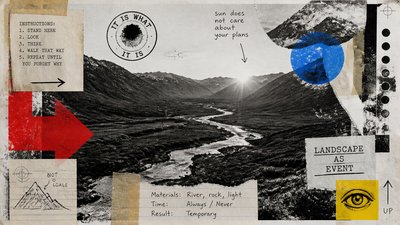 a vast valley with a river winding toward distant mountains at sunrise, no people, no text