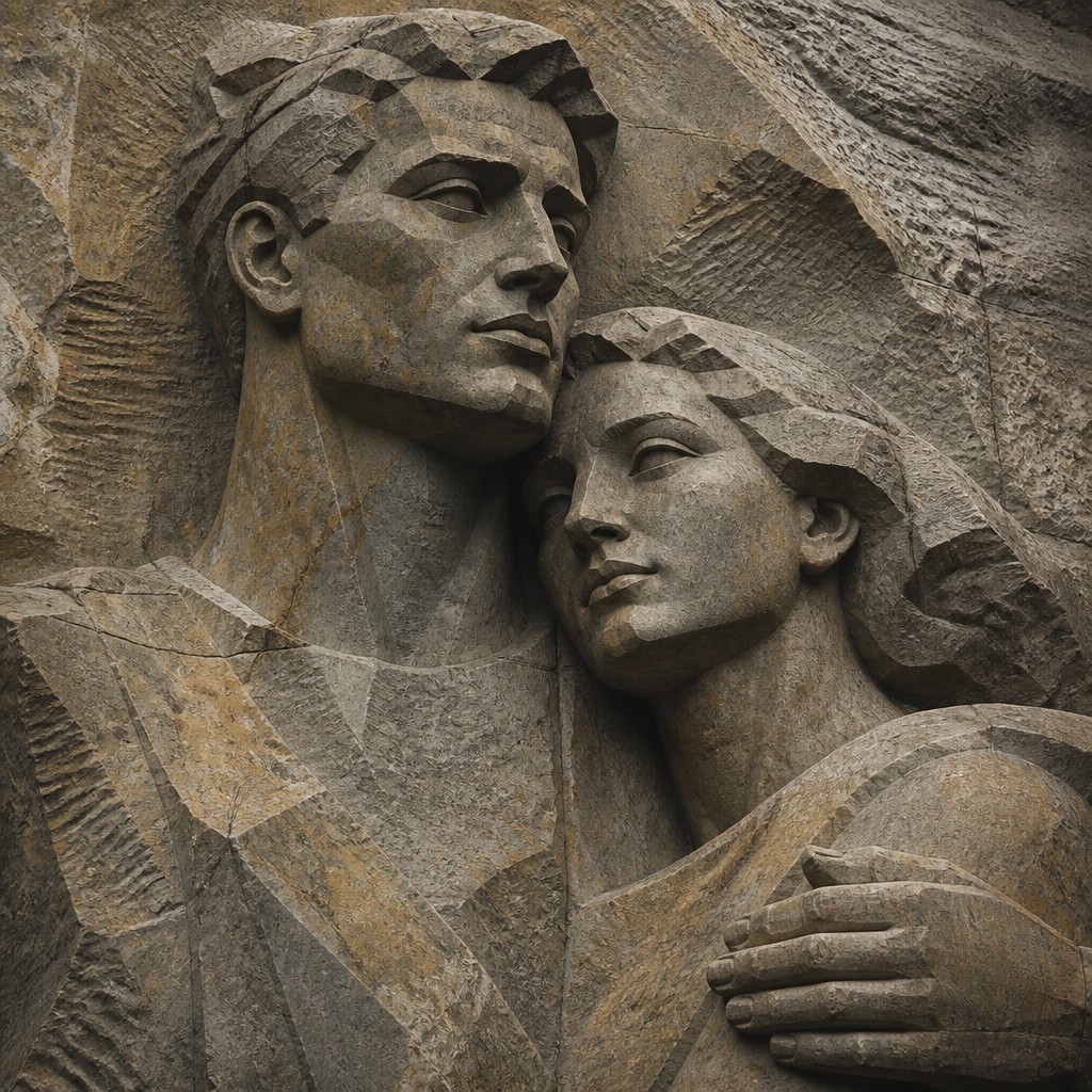 portrait of two people together