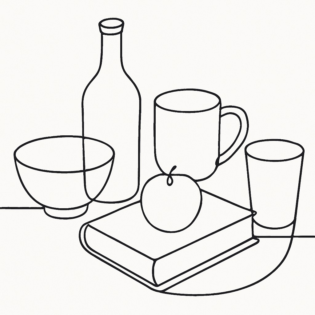 still life with everyday objects