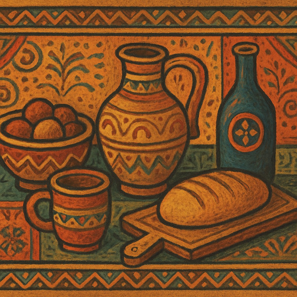 still life with everyday objects