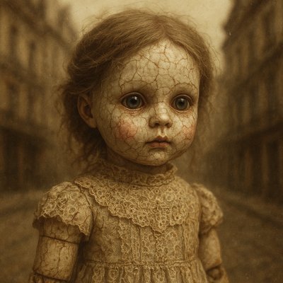 Creepy Doll Art Style Style Transfer Example