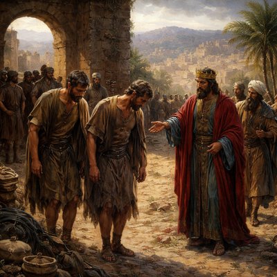 “Then there went certain, and told David how the men were served. And he sent to meet them: for the men were greatly ashamed. And the king said, Tarry at Jericho until your beards be grown, and then return.” (1 Chronicles 19:5, KJV)


