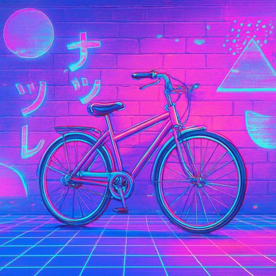 bicyle resting against a wall
