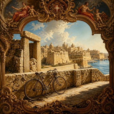 bicyle resting against a wall