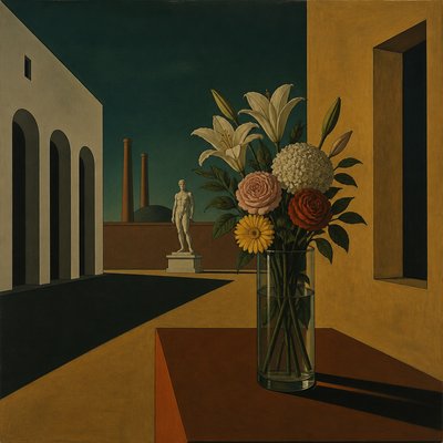 bouquet of flowers in a glass vase