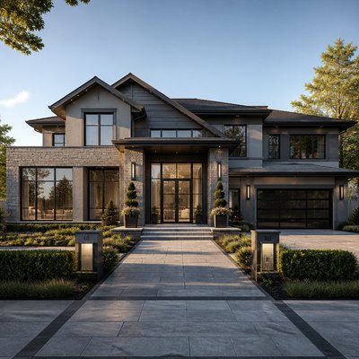house with front view
