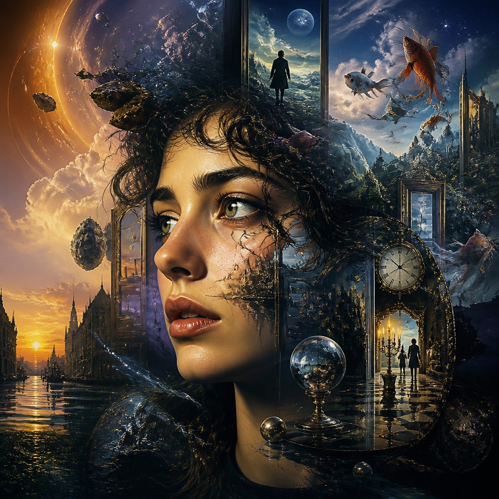 Surrealist Landscape Art Style AI art example