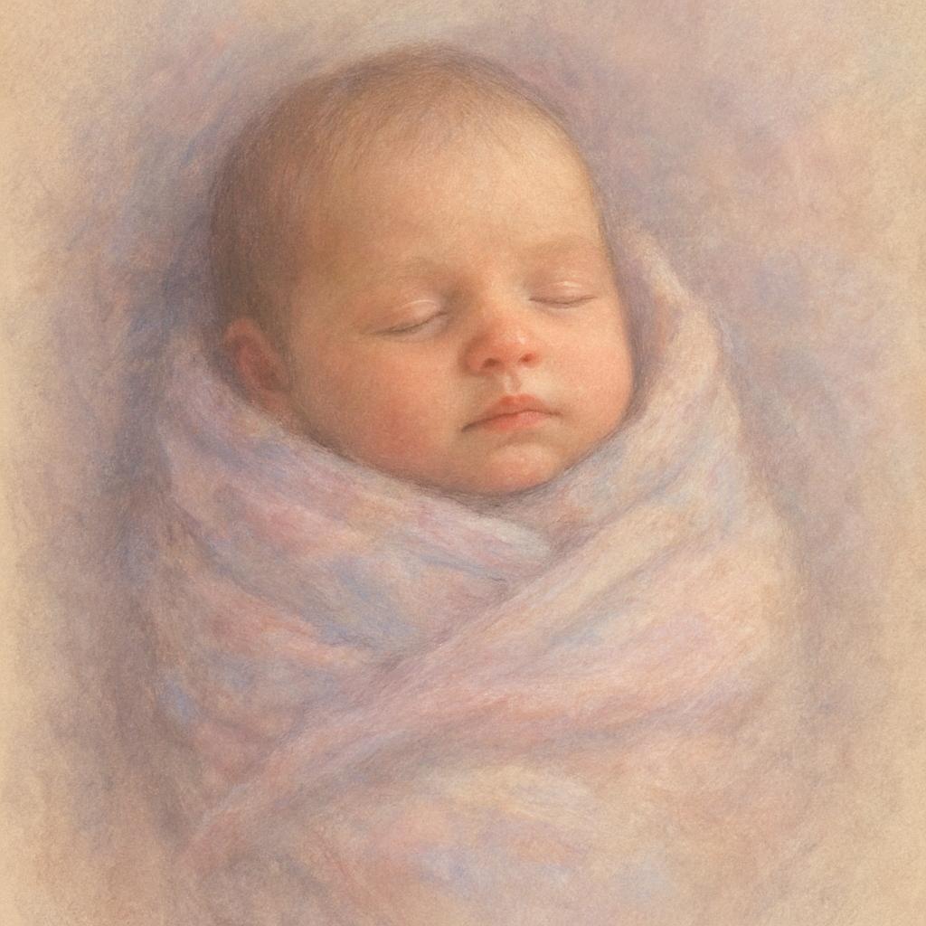 baby in swaddling cloths