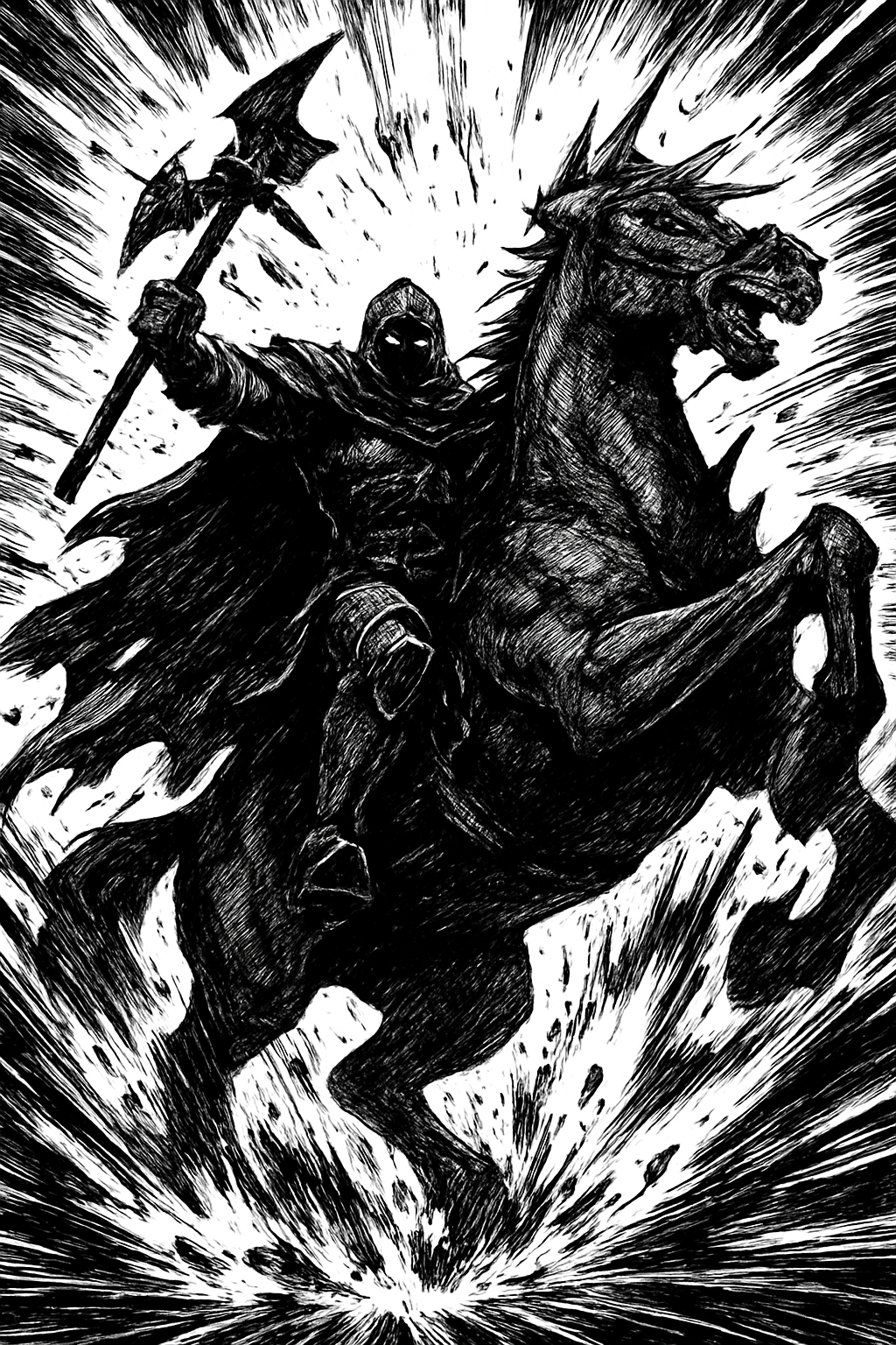 a man riding on the back of a horse