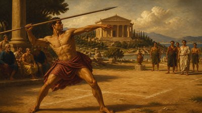 ancient greek javelin throwing competition