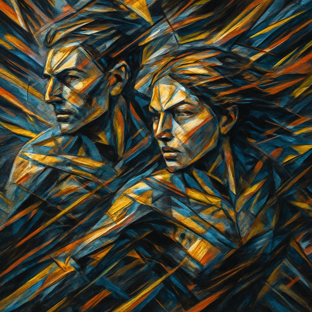 portrait of two people together