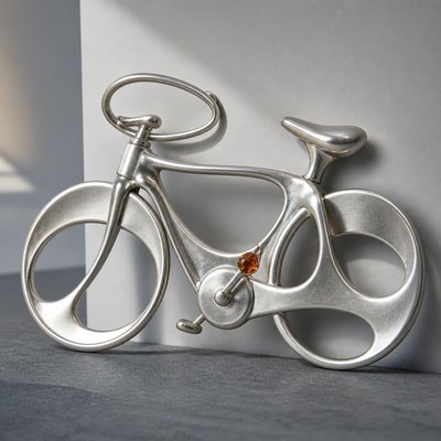 bicyle resting against a wall — Modernist Silver Jewelry Design