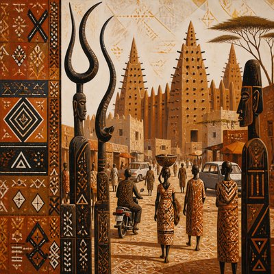 urban street with city activity