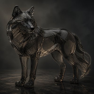 animal standing in natural pose — Smoked Glass