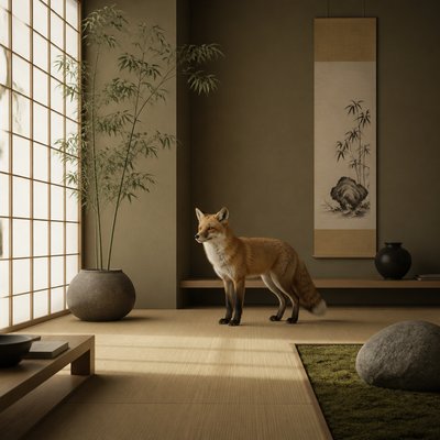 animal standing in natural pose — Zen Interior Design