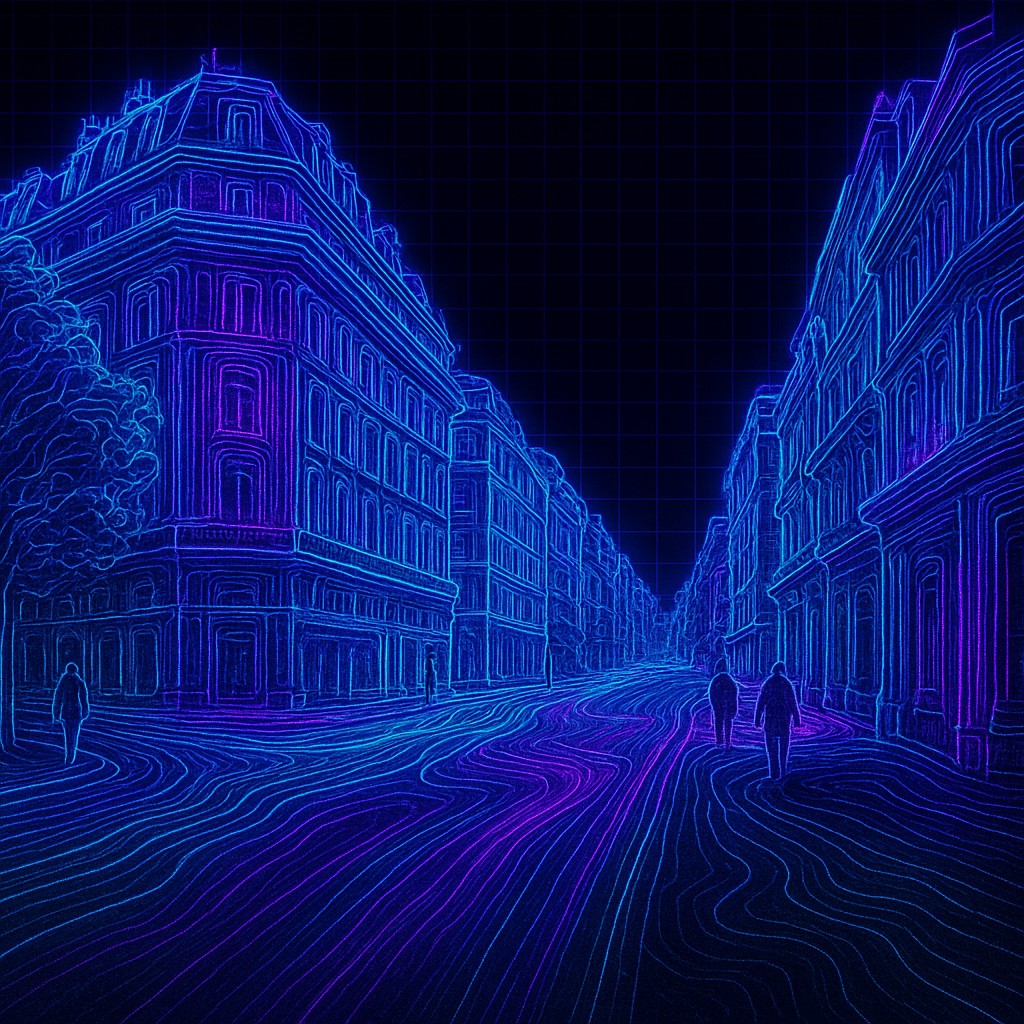 Topographic Neon Mapping Style Transfer Example
