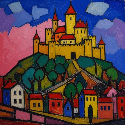 majestic castle on a hilltop