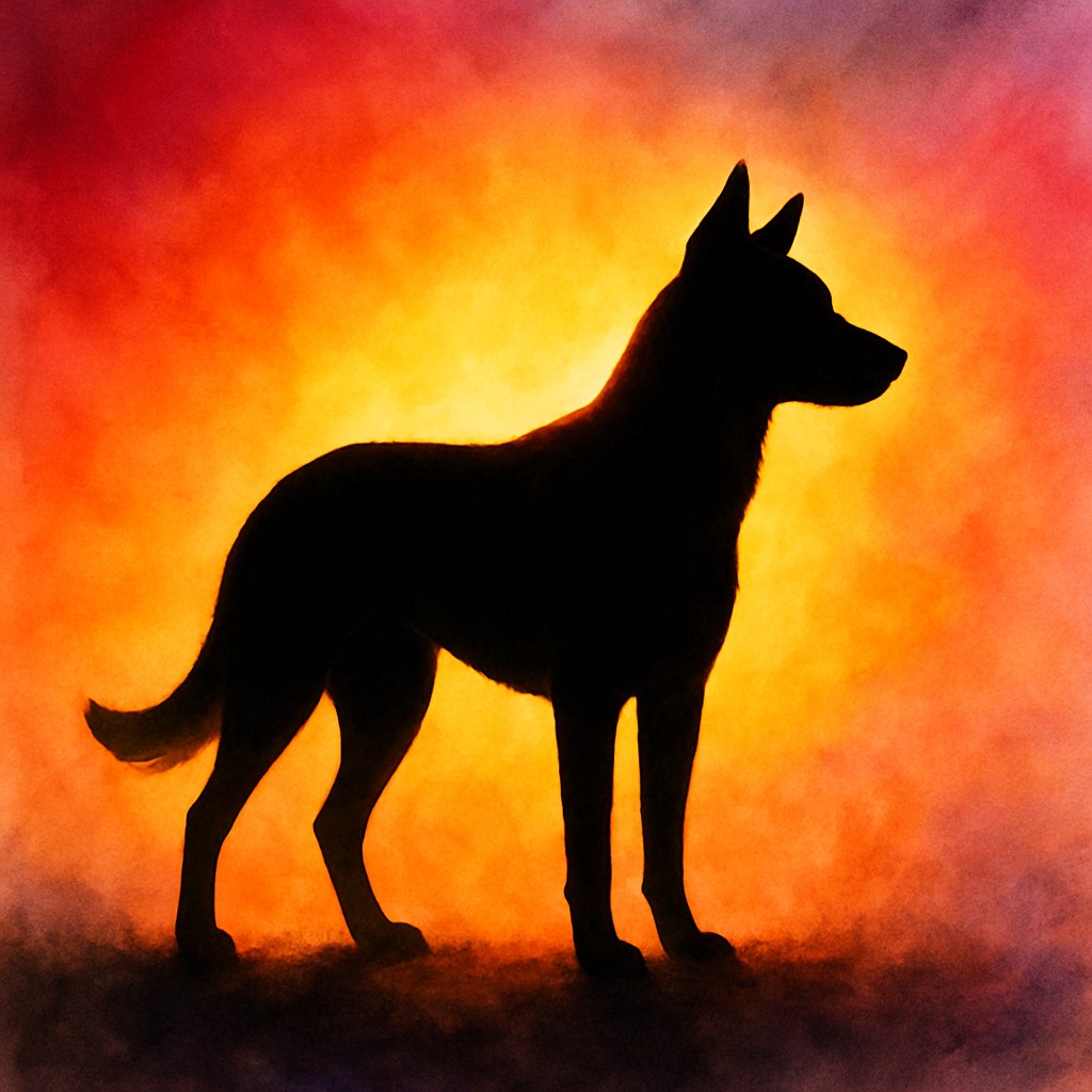 animal standing in natural pose