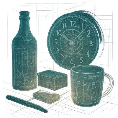 still life with everyday objects