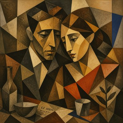 portrait of two people together