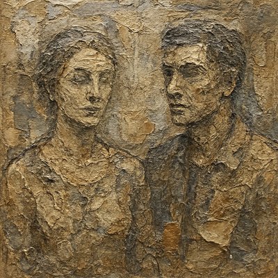 portrait of two people together