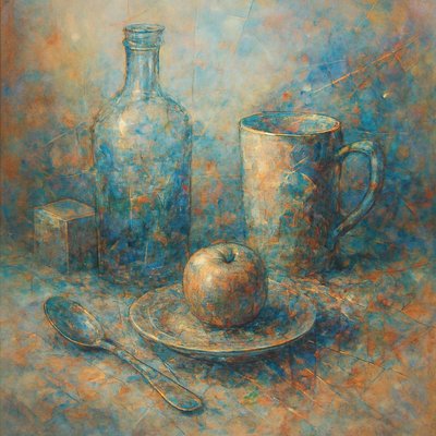 still life with everyday objects