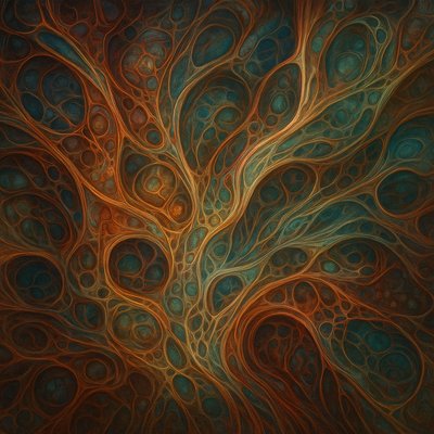 Organic Abstract Art Style Style Transfer Example