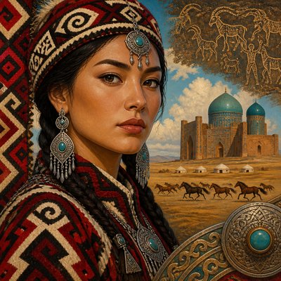 Kazakh Art Style 1