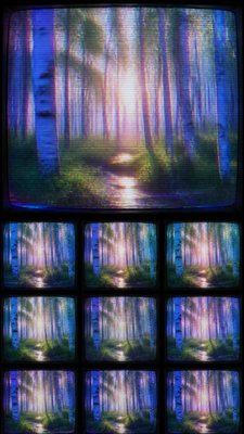 a serene birch forest in soft morning light, no people, no text