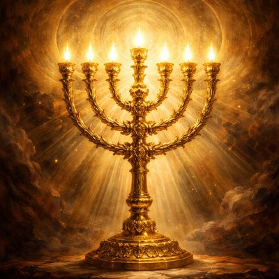 “And this work of the candlestick was of beaten gold, unto the shaft thereof, unto the flowers thereof, was beaten work: according unto the pattern which the LORD had shewed Moses, so he made the candlestick.” (Numbers 8:4, KJV)
