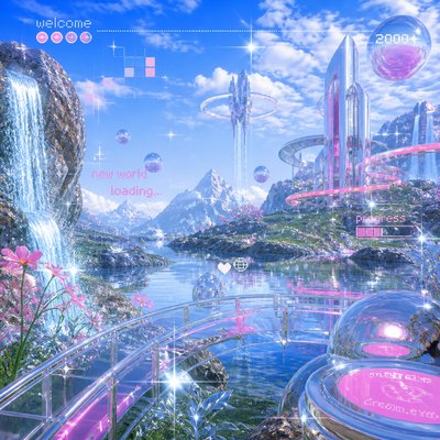 wide landscape with natural scenery — Y2K Aesthetic