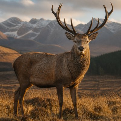 animal standing in natural pose — Realistic Landscape Art Style