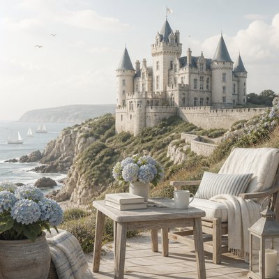 majestic castle on a hilltop