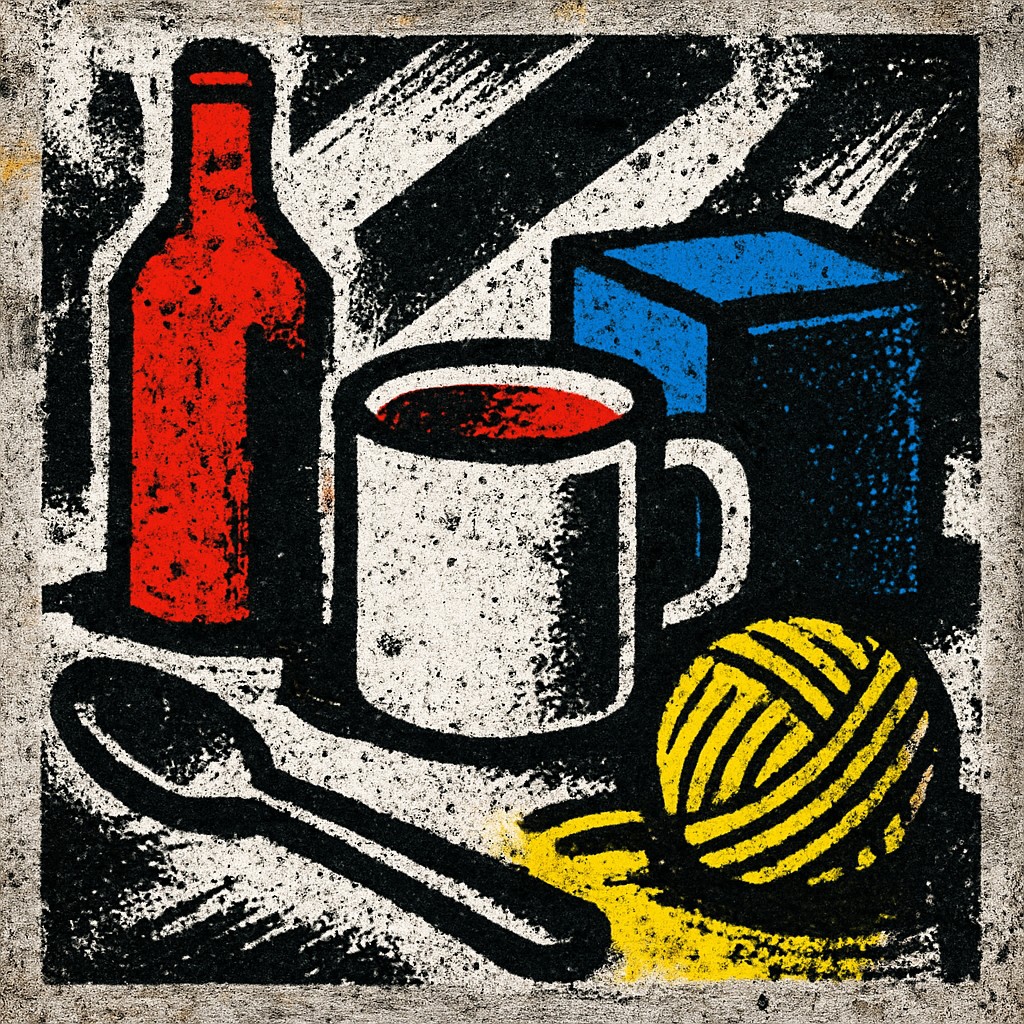 still life with everyday objects