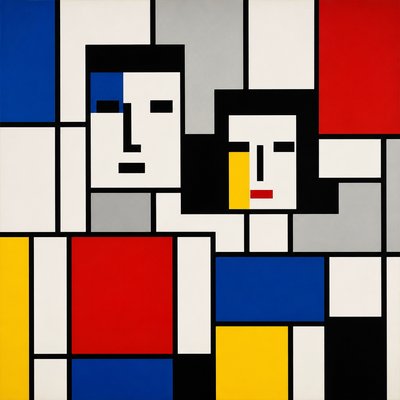 portrait of two people together