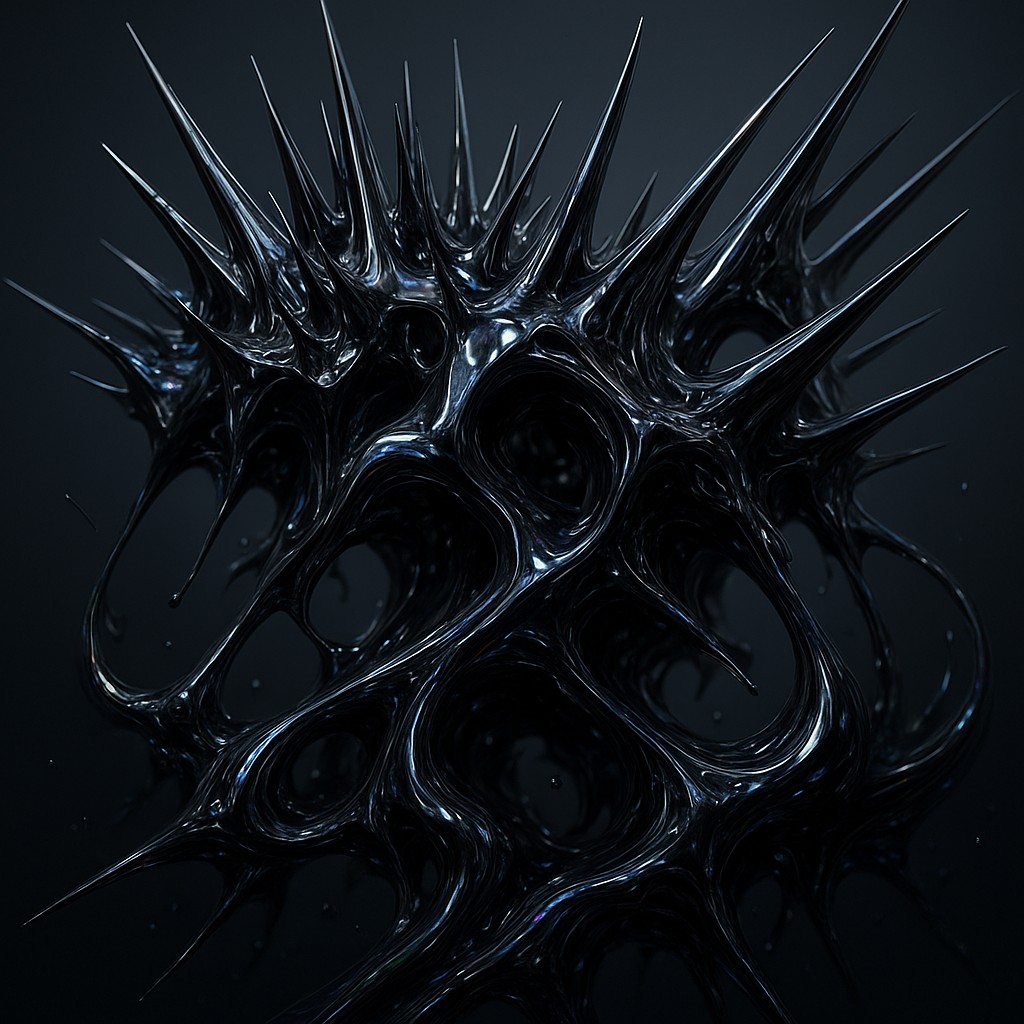 Ferrofluid Typography Style Transfer Example