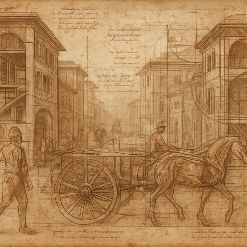 urban street with city activity