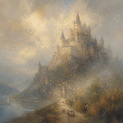 majestic castle on a hilltop