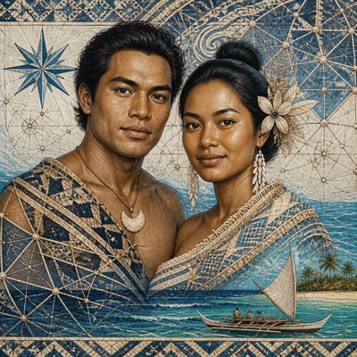 portrait of two people together