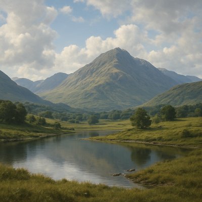 wide landscape with natural scenery