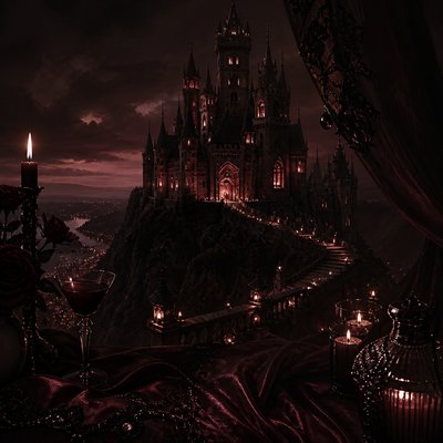majestic castle on a hilltop
