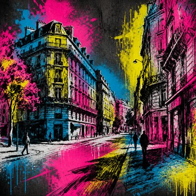 Graffiti Modern Art Style Style Transfer Example