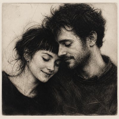 portrait of two people together