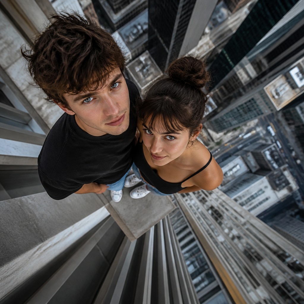 portrait of two people together — Viewpoint Art Style
