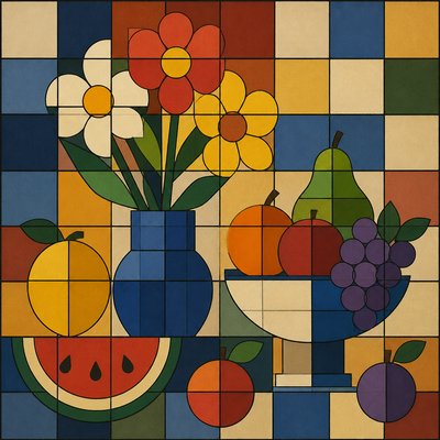Grid Composition Art Style 3