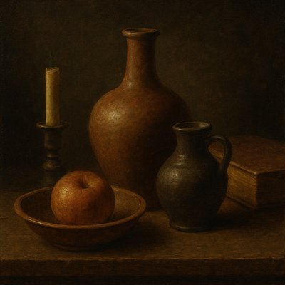 still life with everyday objects