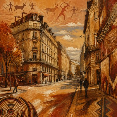 Zambian Art Style Style Transfer Example